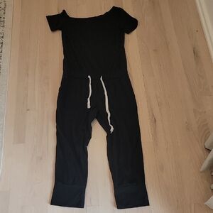 Black Off-Shoulder Jumpsuit